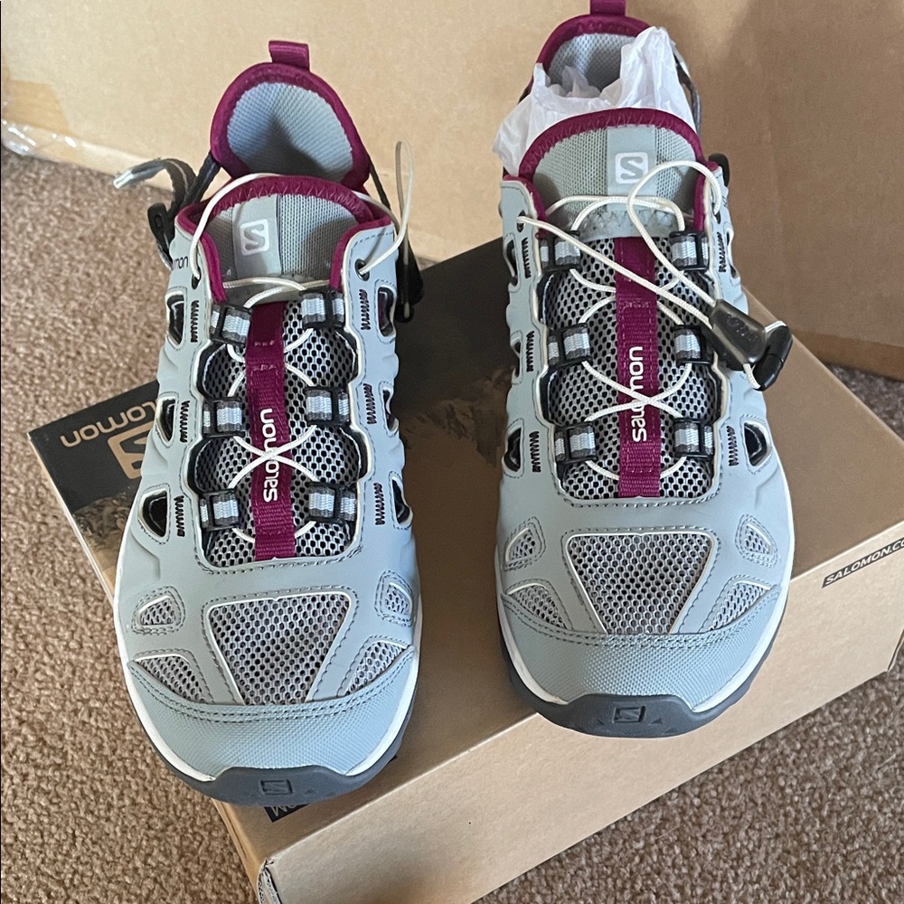 Salomon Ellipse Cabrio Shoes - Purple and grey new in box